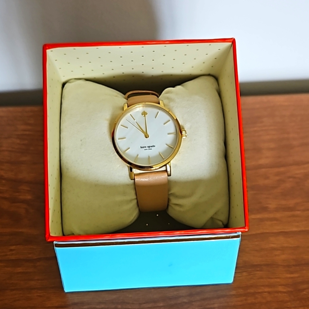 Kate Spade watch with leather strap